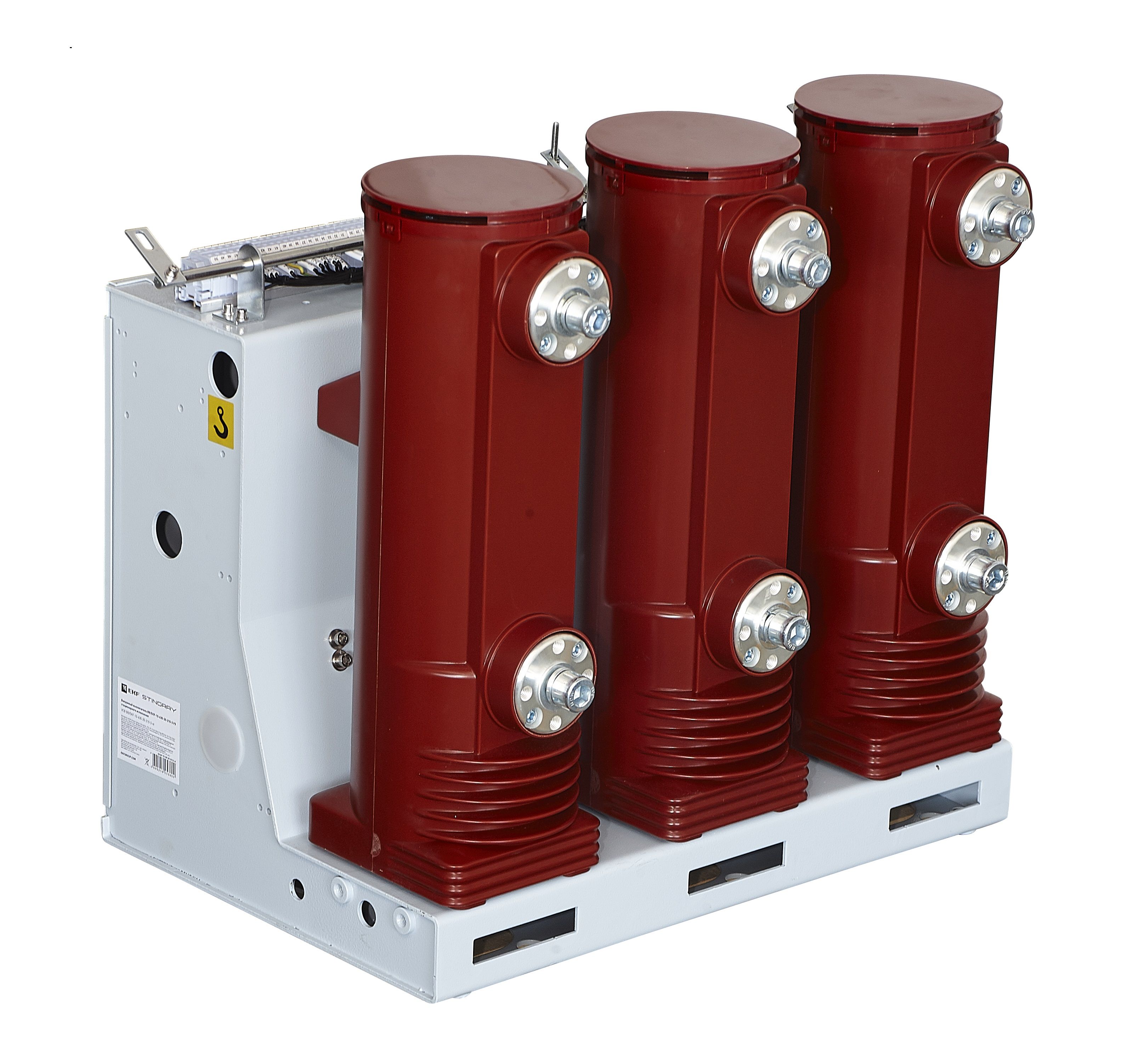 Вакуумный выключатель BB/EKF-10-630-20-150 стационарного исполнения, с правой и левой блокировкой, с 2 токовыми катушками отключения 5 А, с 2 изоляционными перегородками, опер. Ток 220 В AC/DC