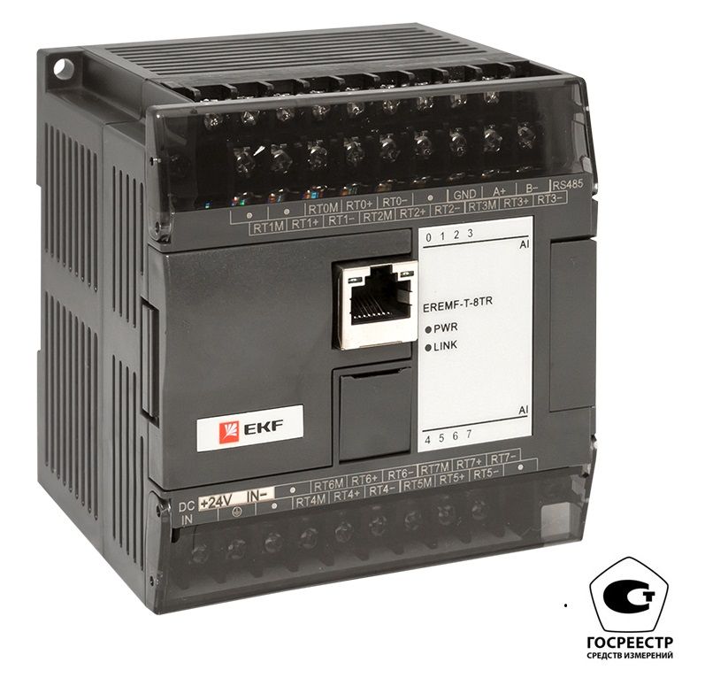 Фото товара Модуль ввода термосопротивлений EREMF 8 PRO-Logic EKF (с поверкой) EREMF-T-8TR-V
