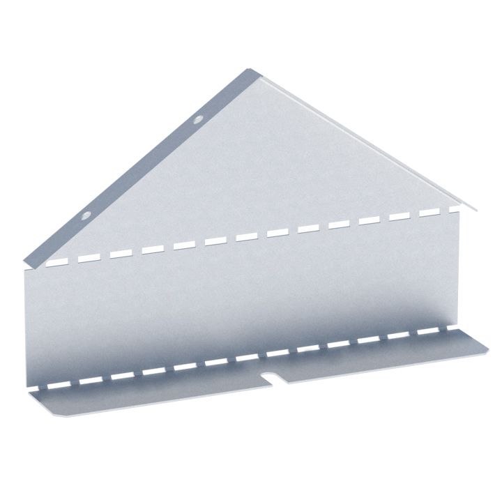 Заглушка крышки двускатной на лоток 80x200 мм (1 мм) HDZ EKF zkdsk80200-HDZ