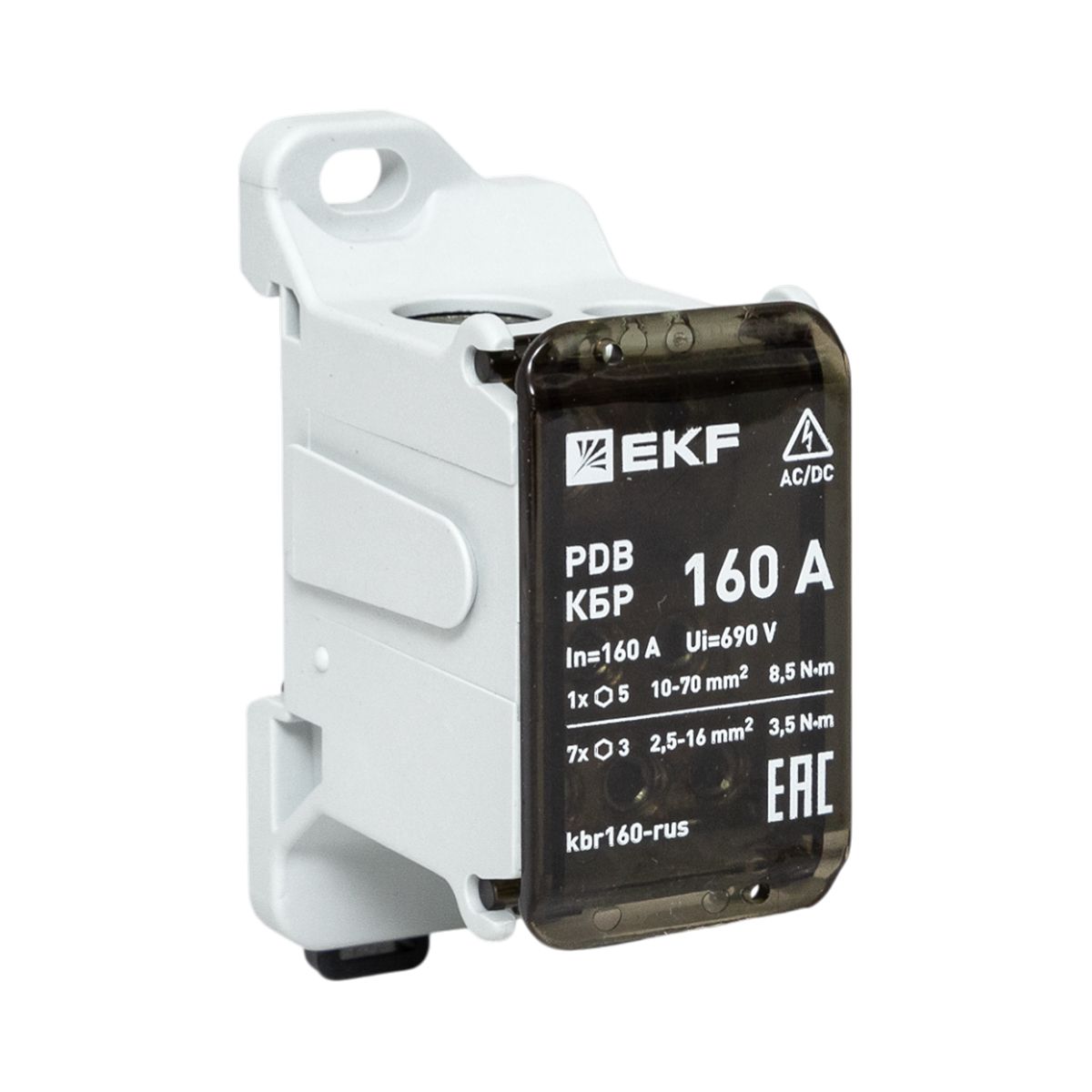 Фото товара Клеммный блок распределительный КБР 160A EKF kbr160-rus