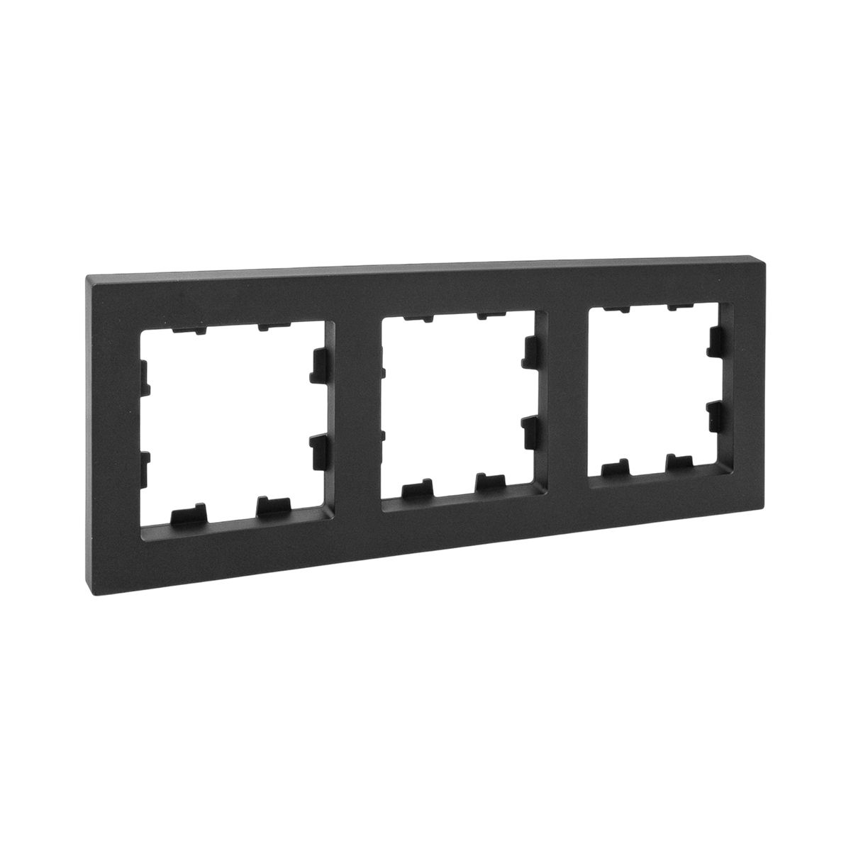 3 - местная рамка, ч-рная, пластик Эпика EKF UP1-FPB-03