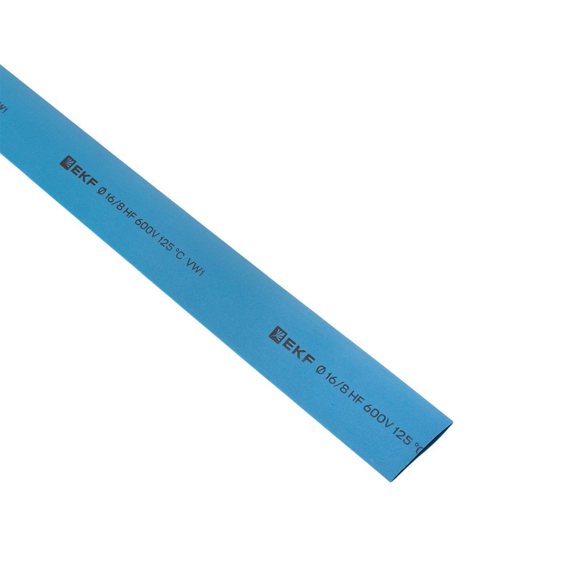 Термоусаживаемая трубка ТУТ нг 16/8 синяя в отрезках по 1м PROxima tut-16-g-1m