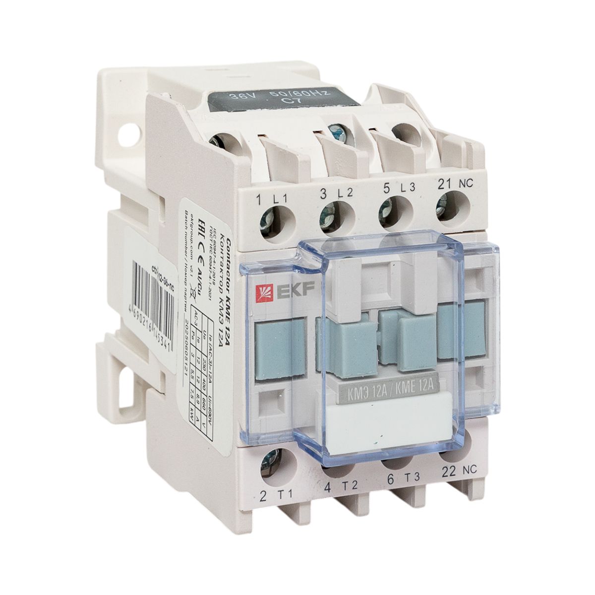 Фото товара Контактор КМЭ малогабаритный 12А 36В 1NC EKF PROxima