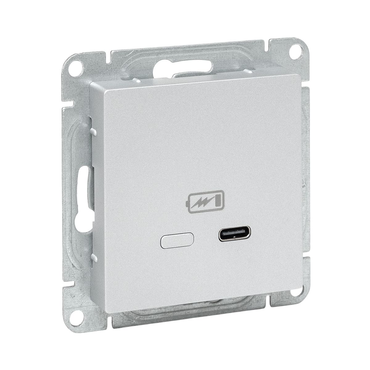 Механизм розетки USB-С, быстрая, алюминий Эпика EKF UP1-SOA-USBCF