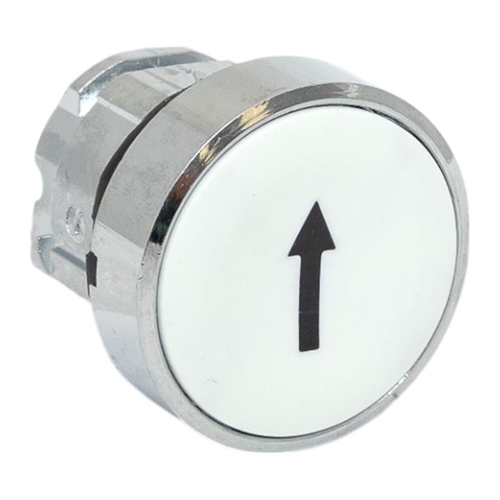 Исполнительный механизм кнопки XB4 белый плоский возвратный без фиксации, стрелка IP65 EKF XB4BA-1256C-65