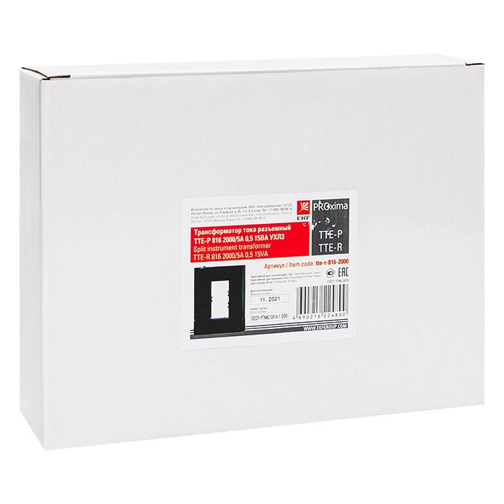 Трансформатор тока ТТЕ-Р 816 2000/5А 0,5 15ВА УХЛ3 EKF PROxima tte-r-816-2000