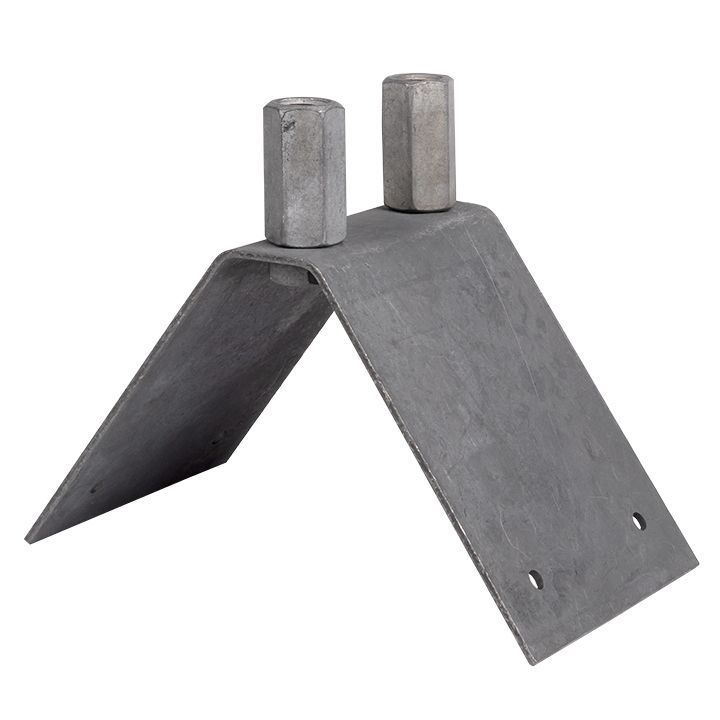 Фото товара Крепление молниеприёмника D=16 на конёк, угол 60 град. HZ PROxima lp-04003