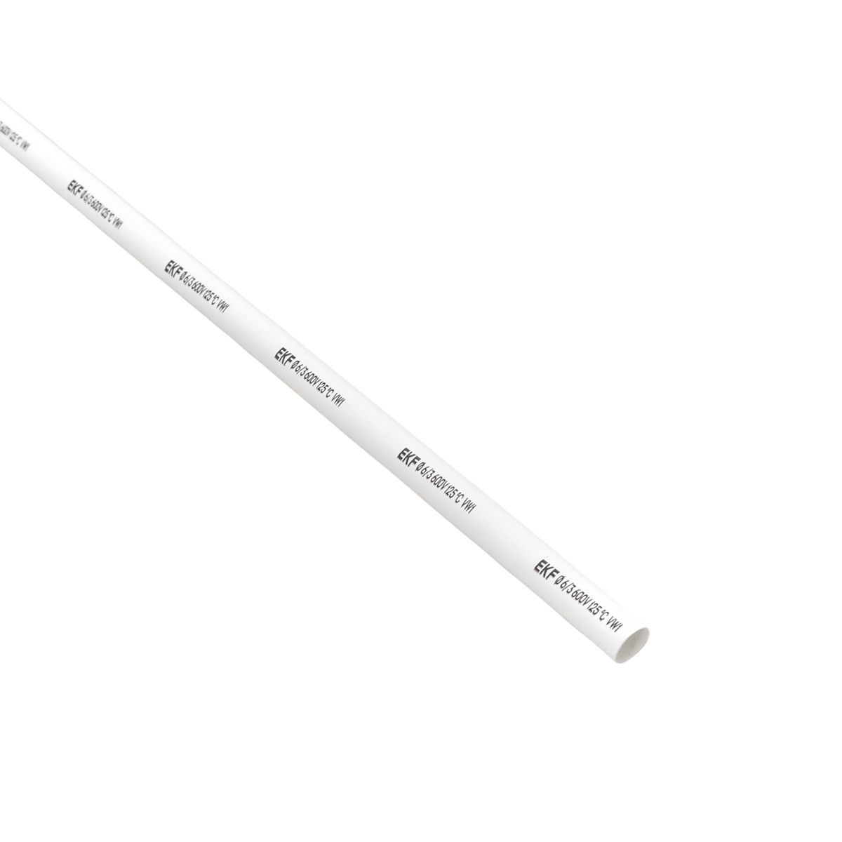 Термоусаживаемая трубка ТУТ нг 6/3 белая в отрезках по 1м PROxima tut-6-w-1m