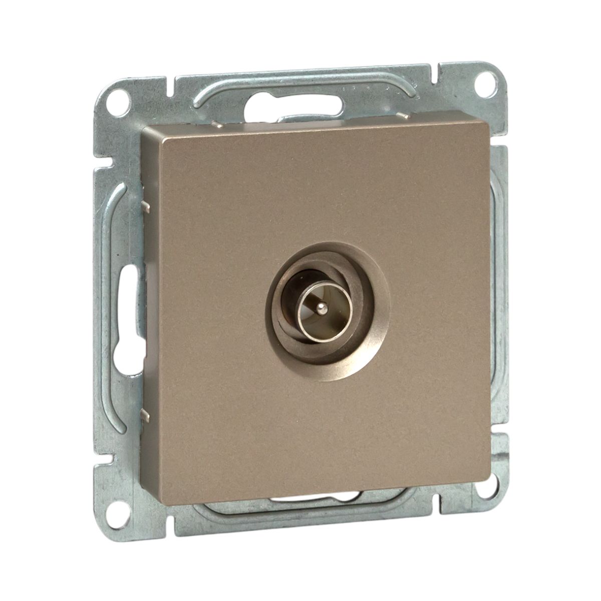 Механизм розетки TV, одиночная, шампань Эпика EKF UP1-SOC-TV-1