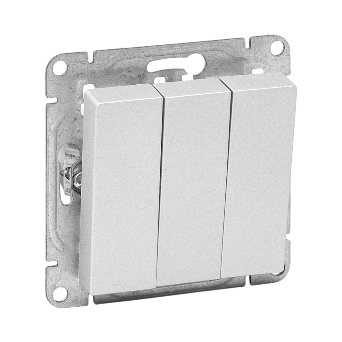 Механизм выключателя, тр-хклавишный, алюминий Эпика EKF UP1-SWA-31