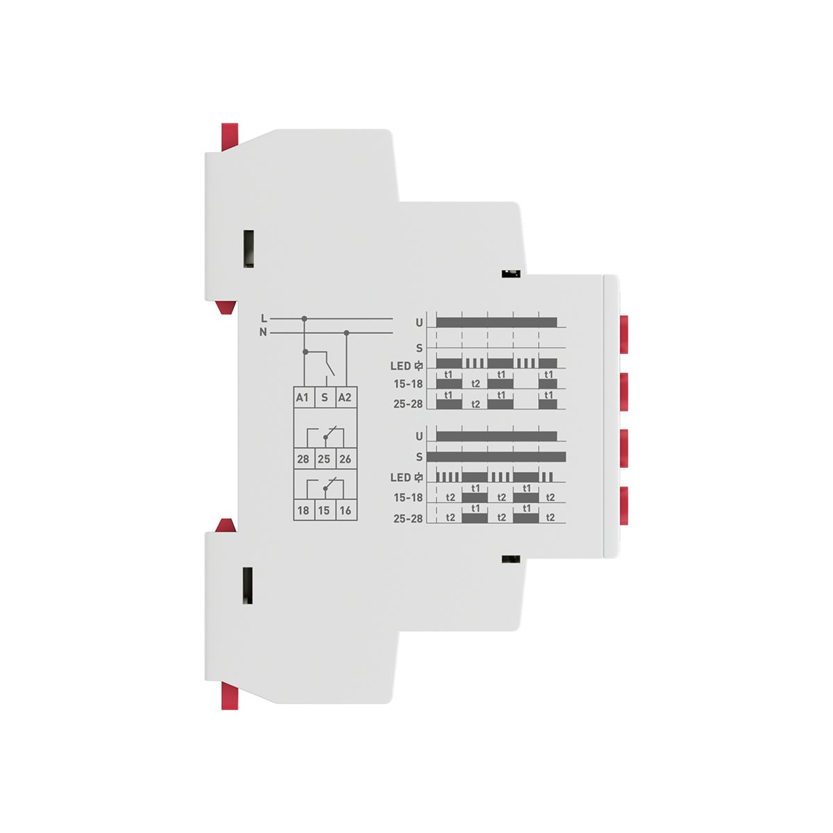 Реле времени RT-2C 12-240В 2 регулир. порога времени 2 исп. конт. PROxima rt-2c-12-240