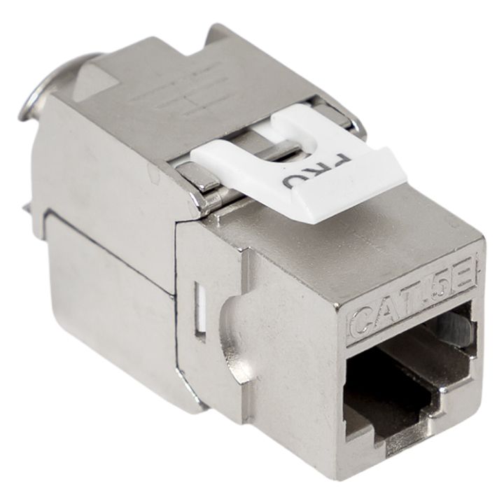 Фото товара Модуль Keystone TERACOM PRO Cat.5E экранированный STP 110 IDC 180 градусов самозажимной (Toolless) TRP-KSTN-T180D-5ESTP