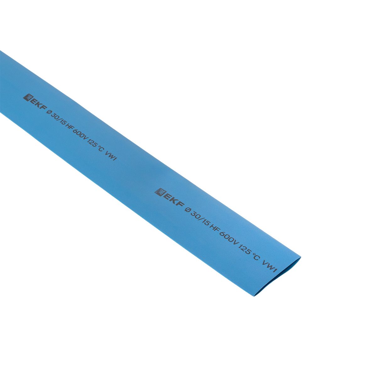 Термоусаживаемая трубка ТУТ нг 30/15 синяя в отрезках по 1м PROxima tut-30-g-1m