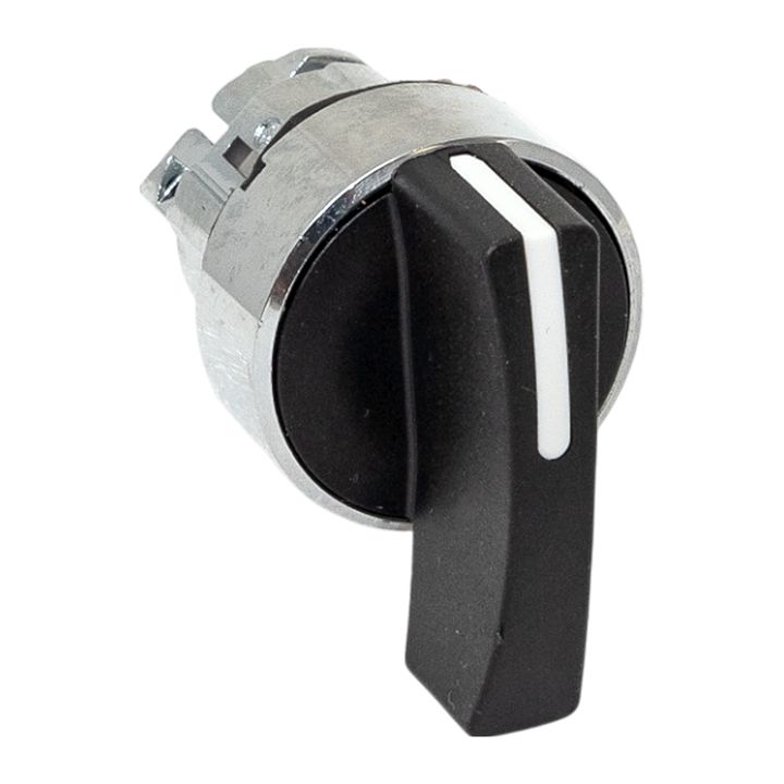 Исполнительный механизм переключателя ХB4 на 2 положения возвратный без фиксации, без подсветки с длинной ручкой IP65 EKF XB4BJ2-65