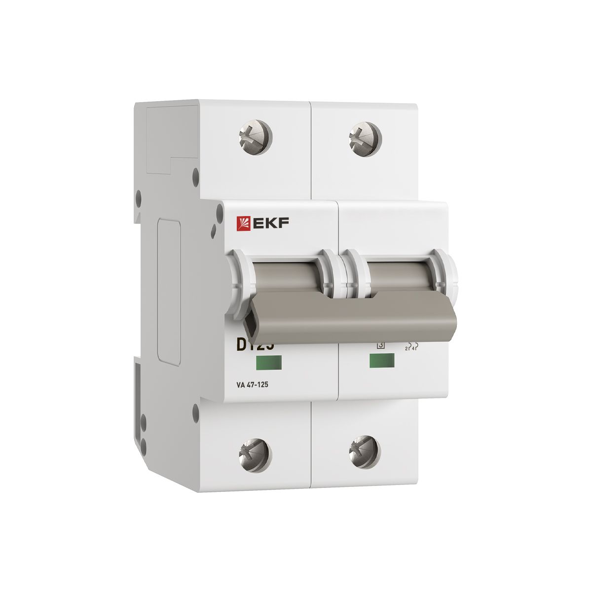 Автоматический выключатель 2P 125А (D) 15кА ВА 47-125 PROxima mcb47125-2-125D