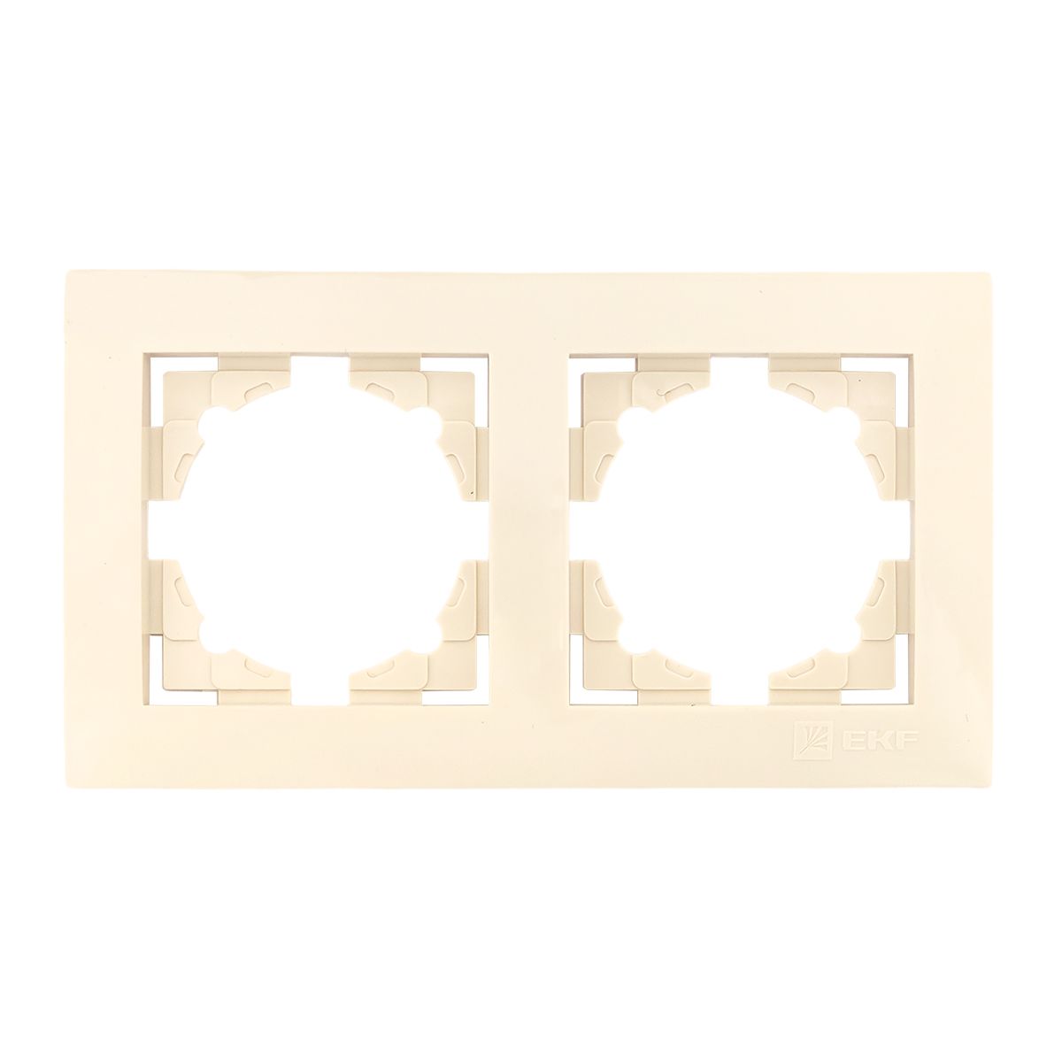 Валенсия рамка 2-местная кремовая EWM-G-302-20