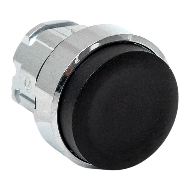 Исполнительный механизм кнопки XB4 черный выпирающая возвратный без фиксации, без подсветки IP65 EKF XB4BL-BL-65