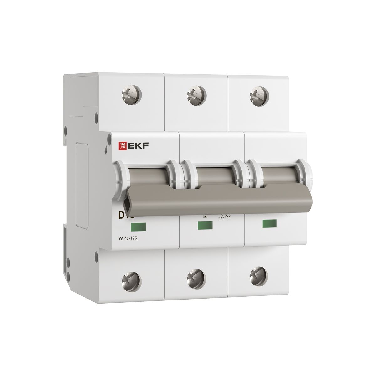 Фото товара Автоматический выключатель ВА 47-125 3P 16А (D) 15кА PROXIMA EKF mcb47125-3-16D