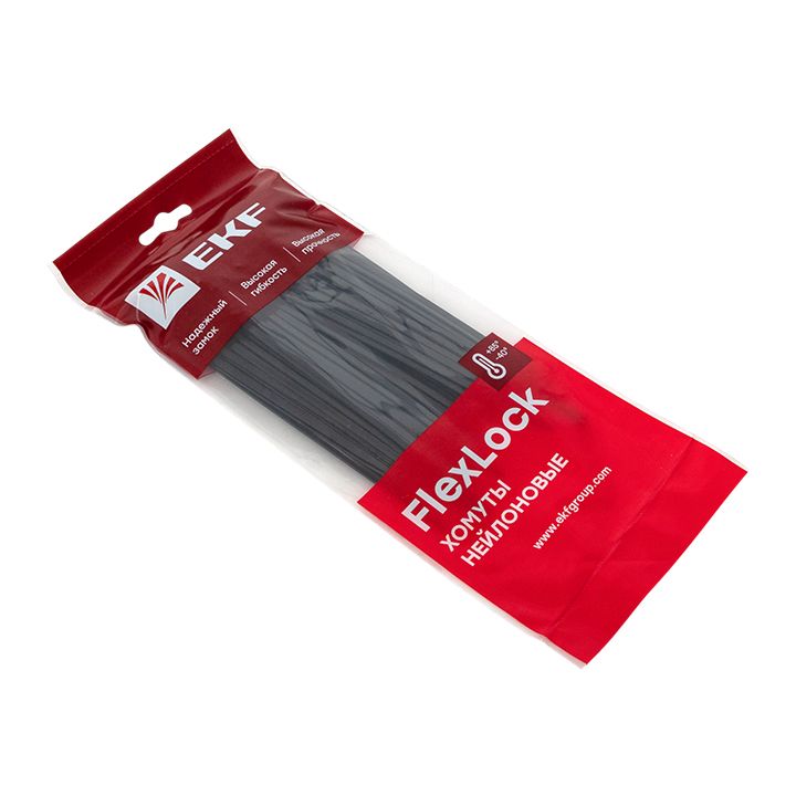 Хомут P6.6 3.6х150 FlexLock стандартный черн. (уп.100шт) PROxima plc-fl-ctsb-3.6x150