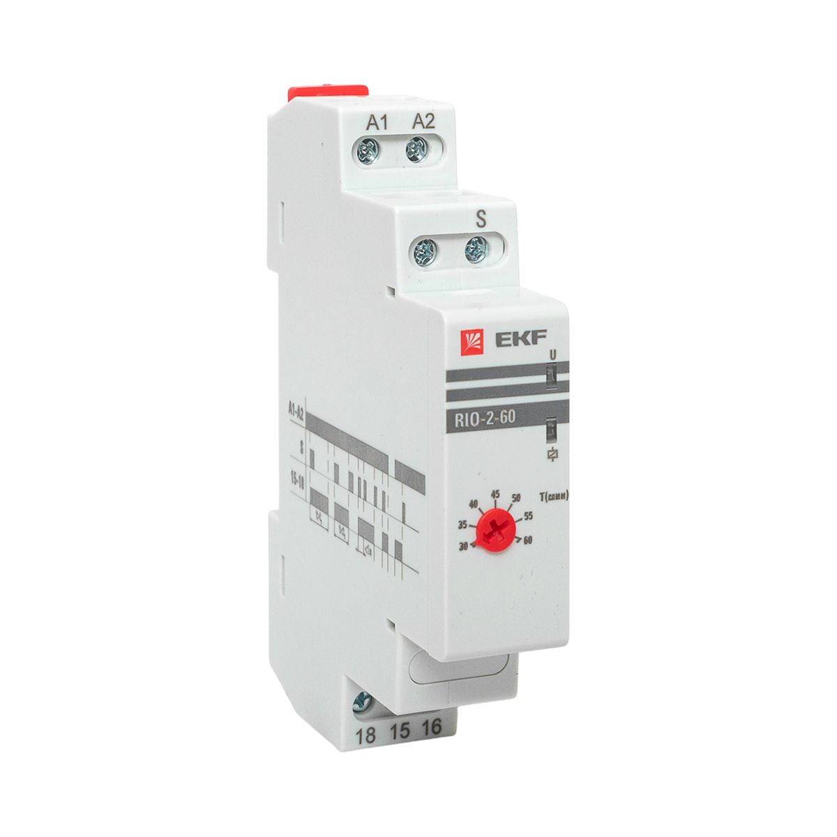 Импульсное реле с задержкой отключения RIO-2-60 (30-60 мин) PROxima rio-2-60