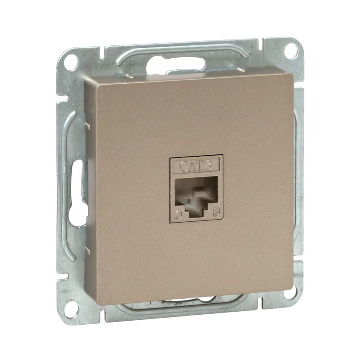 Механизм розетки RJ11, шампань Эпика EKF UP1-SOC-RJ11