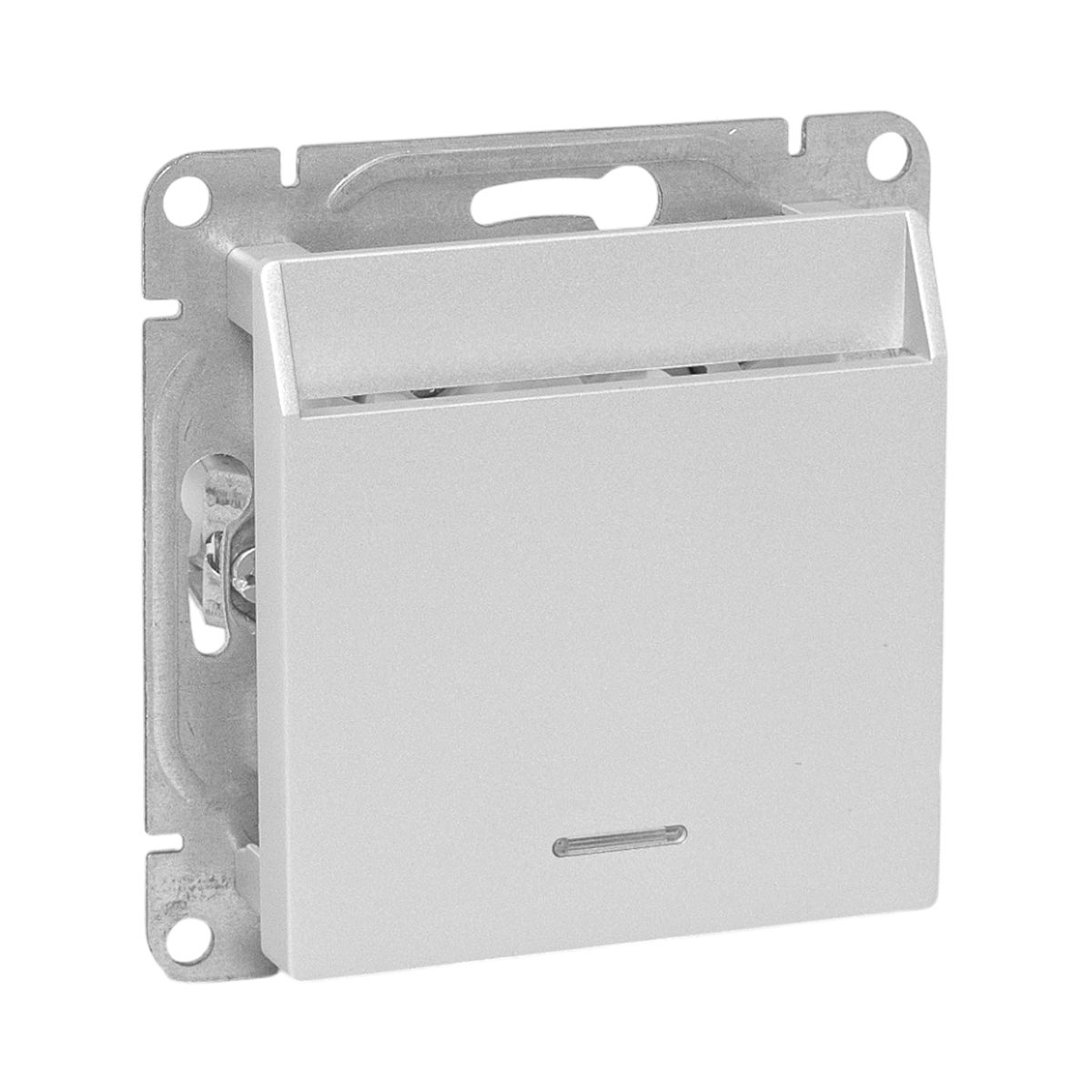 Механизм выключателя, карточный, с подсветкой, алюминий Эпика EKF UP1-SWA-card