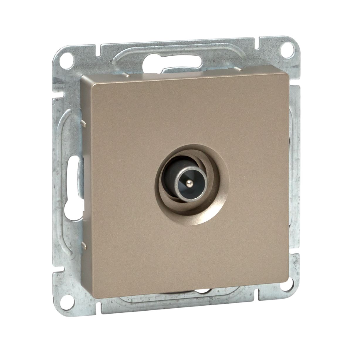 Механизм розетки TV, оконечная, шампань Эпика EKF UP1-SOC-TV-3
