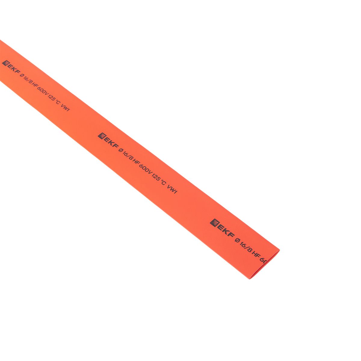 Термоусаживаемая трубка ТУТ нг 16/8 красная в отрезках по 1м PROxima tut-16-r-1m