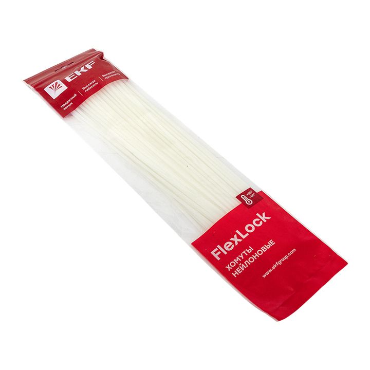 Хомут P6.6 стандартный (б), 3.6x370 (100шт) FlexLock PROxima plc-fl-ctsw-3.6x370