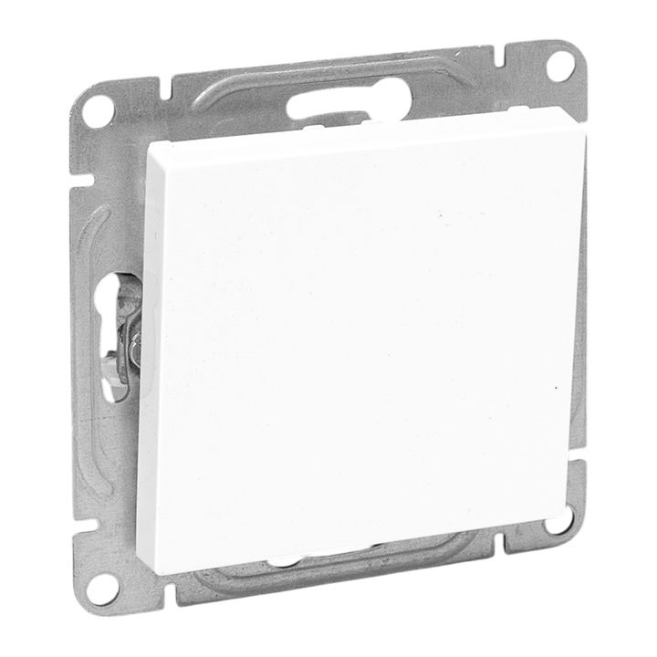 Механизм выключателя, одноклавишный, проходной, белый Эпика EKF UP1-SWW-11