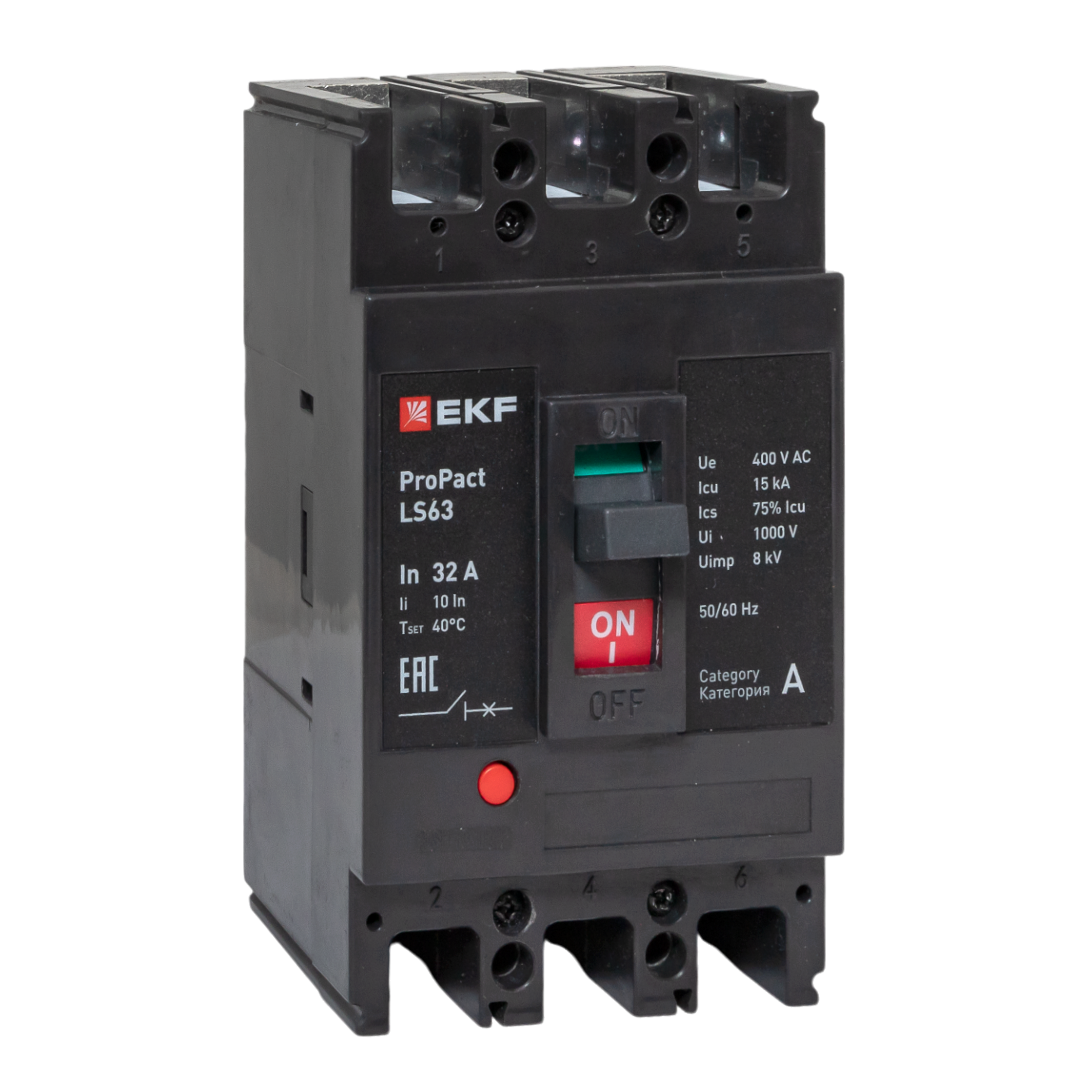 Фото товара Автоматический выключатель LS63 15кА 3P 32А ProPact EKF