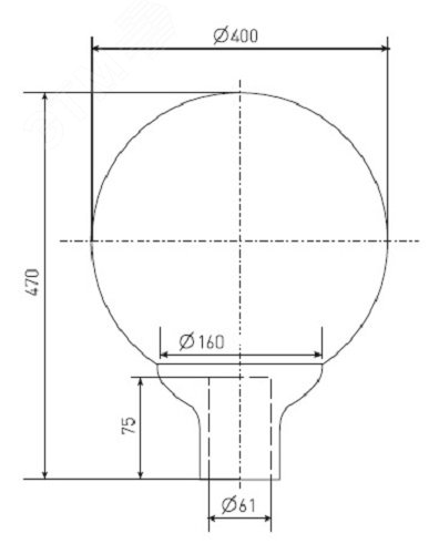 Светильник ЖТУ06-100-004 "Шар" 100Вт E40 IP54 матов. 00546