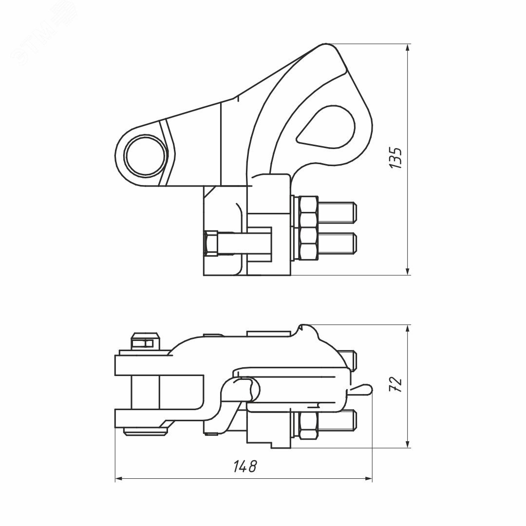Зажим анкерный PAZ 3 (35-150кв.мм) 13402142