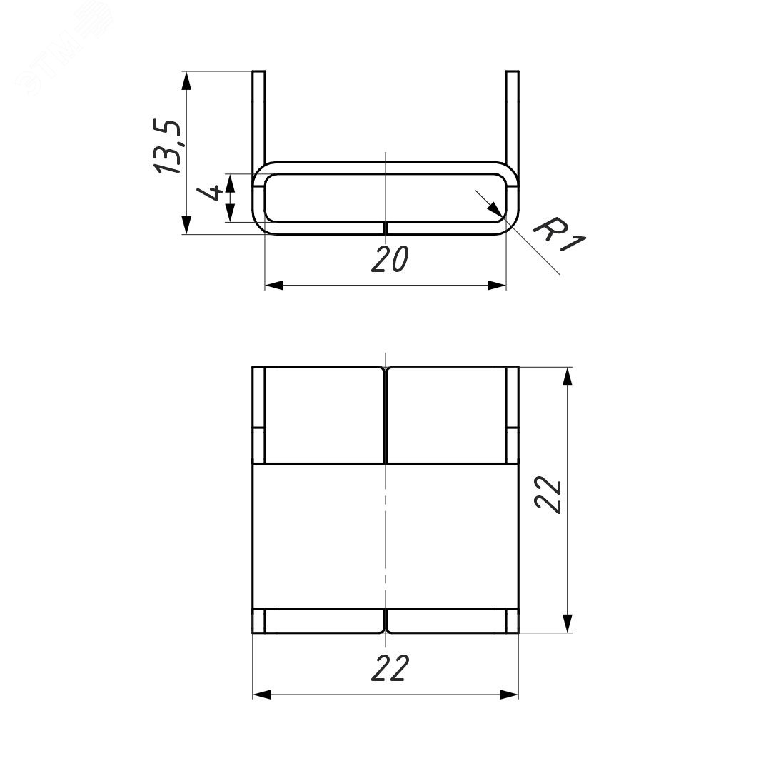 Скрепа для ленты C 20 (уп.100шт) (А200) 22200021