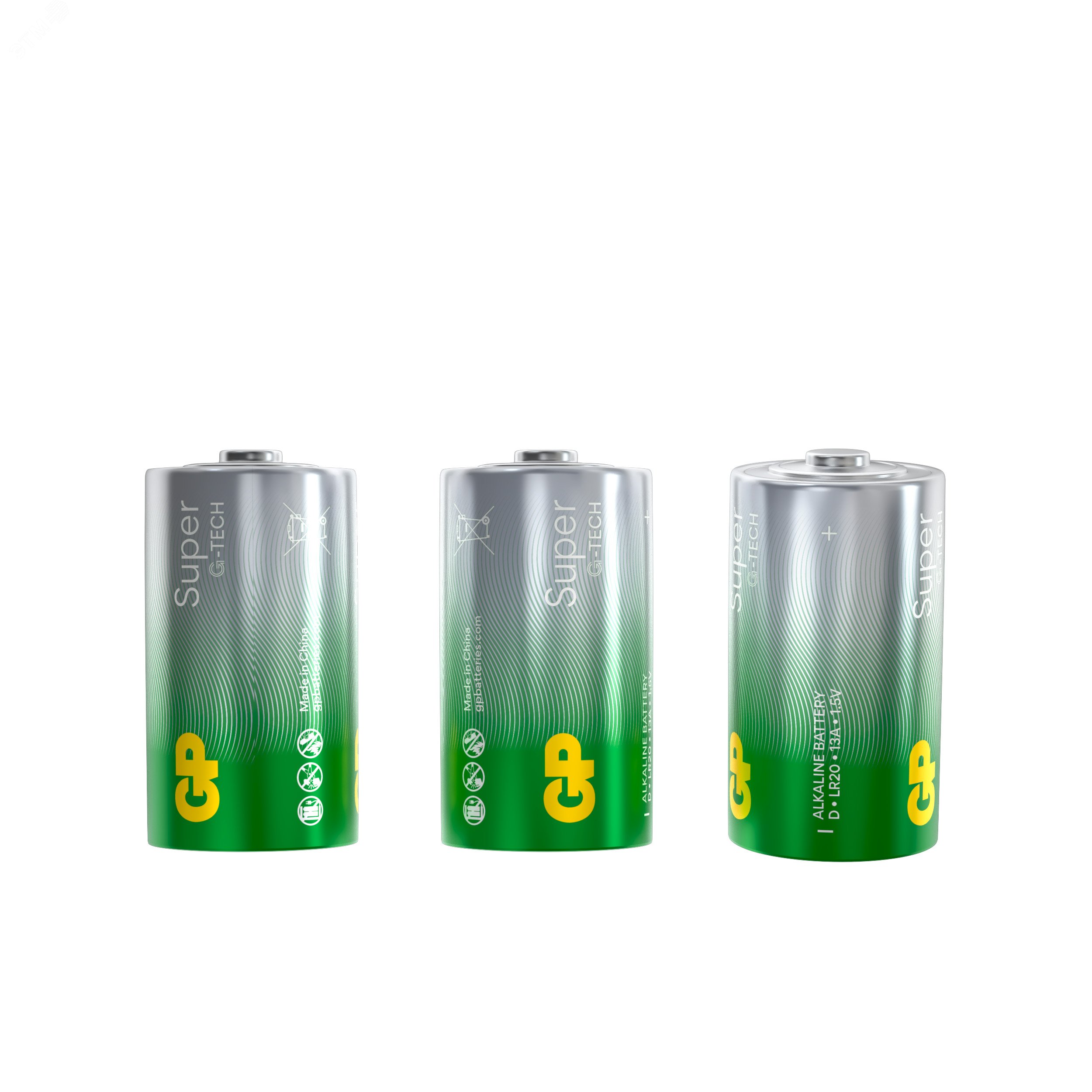 Фото товара Батарейка алкалиновая GP Super Alkaline G-Tech 13А типоразмера D - 2 шт. на блистере 1225