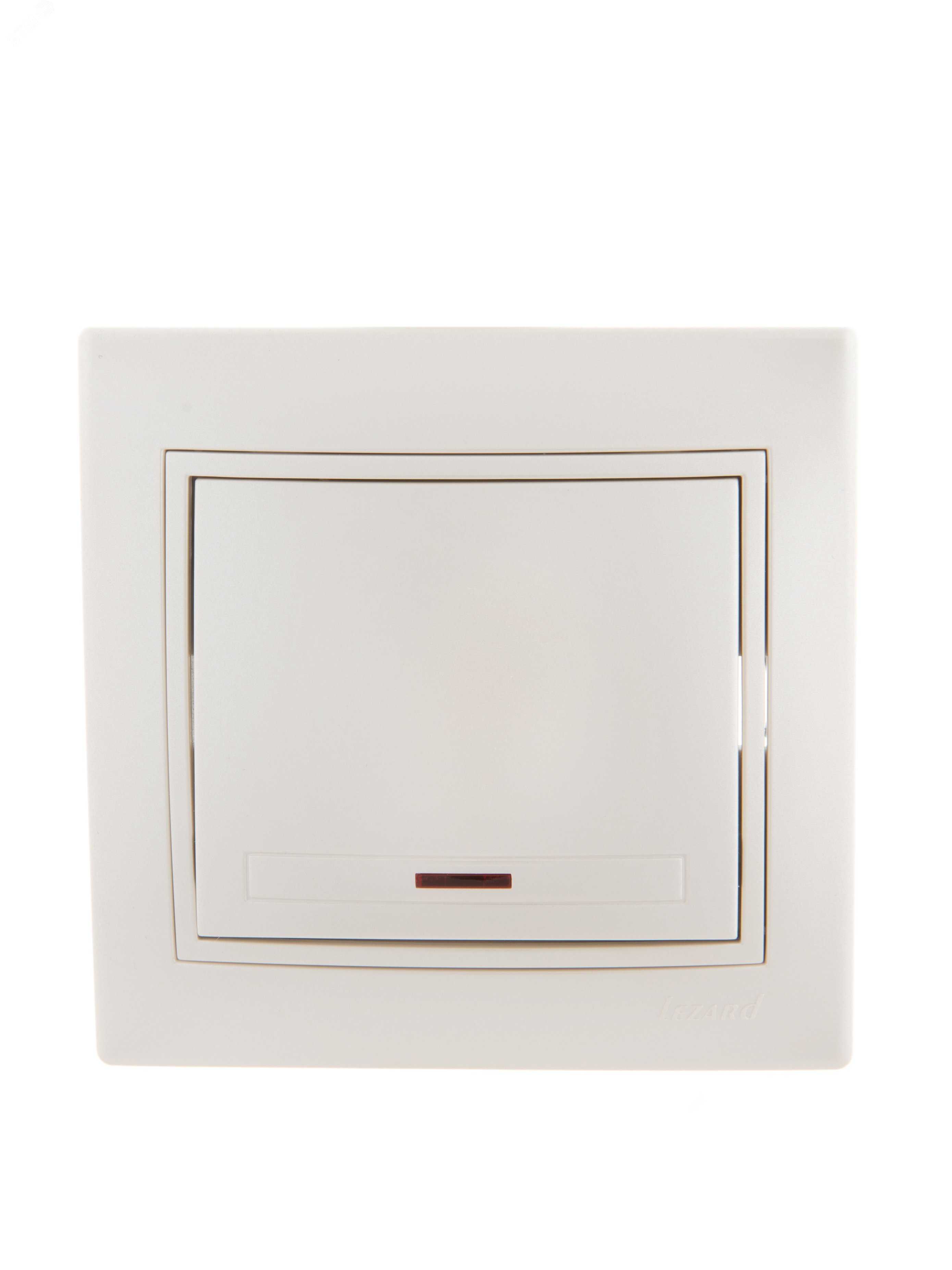 Выключатель 1-кл. СП Mira 10А IP20 с подсветкой со вставкой жемчуж./бел. перламутр. 701-3030-111