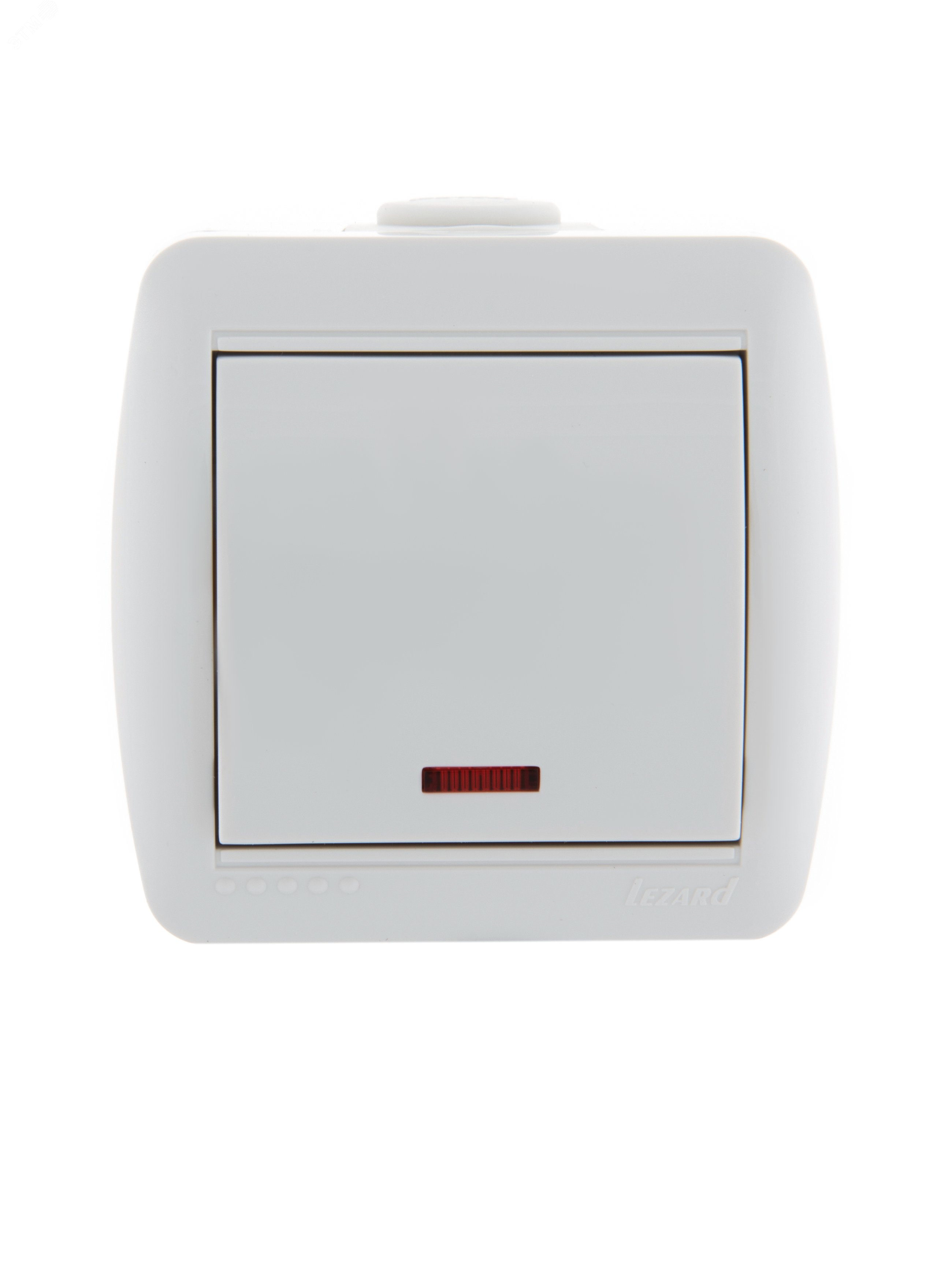 Выключатель 1-кл. ОП Nata 10А IP20 с подсветкой бел. 710-0200-111