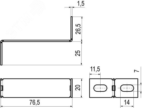 Фото товара Держатель ОП для консолей BBH-60/70 BMZ1502