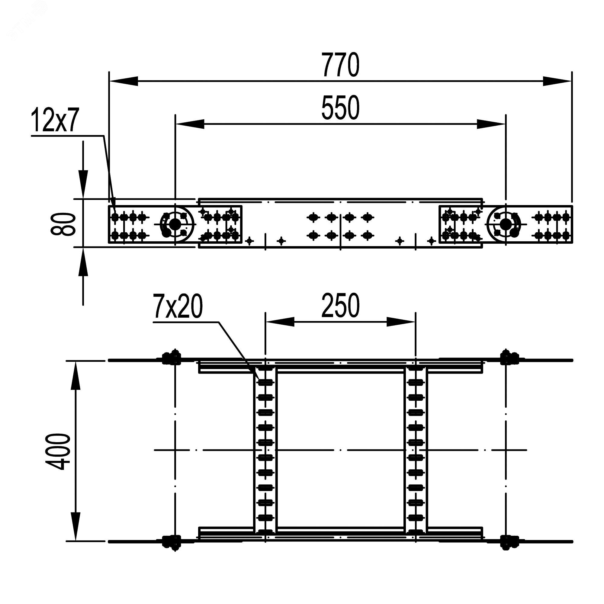 Угол вертикальный шарнирный 80х400 универсальный в комплекте крепежные элементы соединительные пластины LE8004K