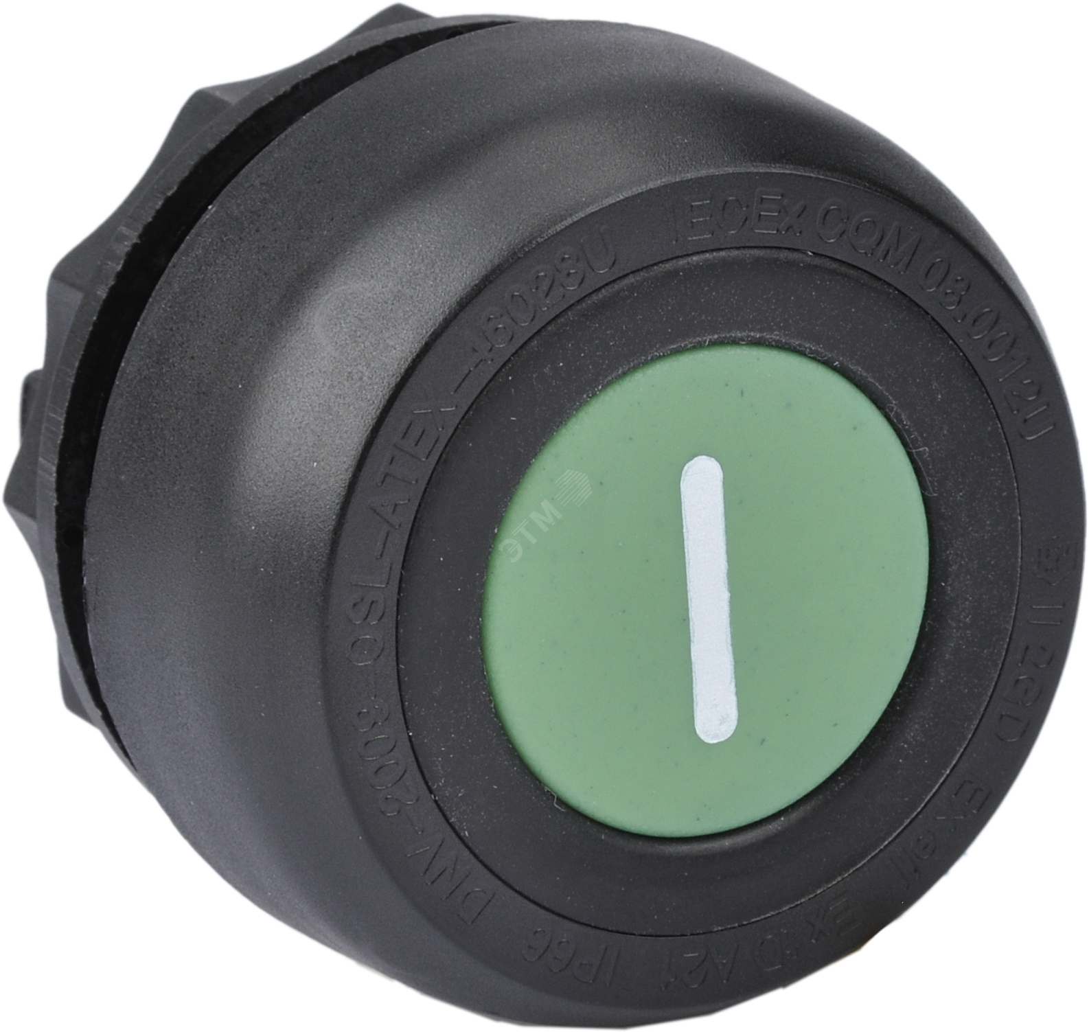 Фото товара Взрывозащищенная насадка-кнопка зеленая 2361.0100.615.00