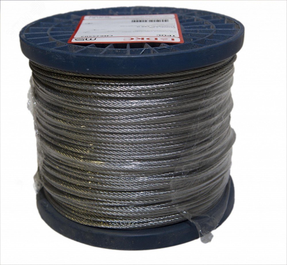 Трос стальной, толщина 2 мм, DIN 3055 CM625502