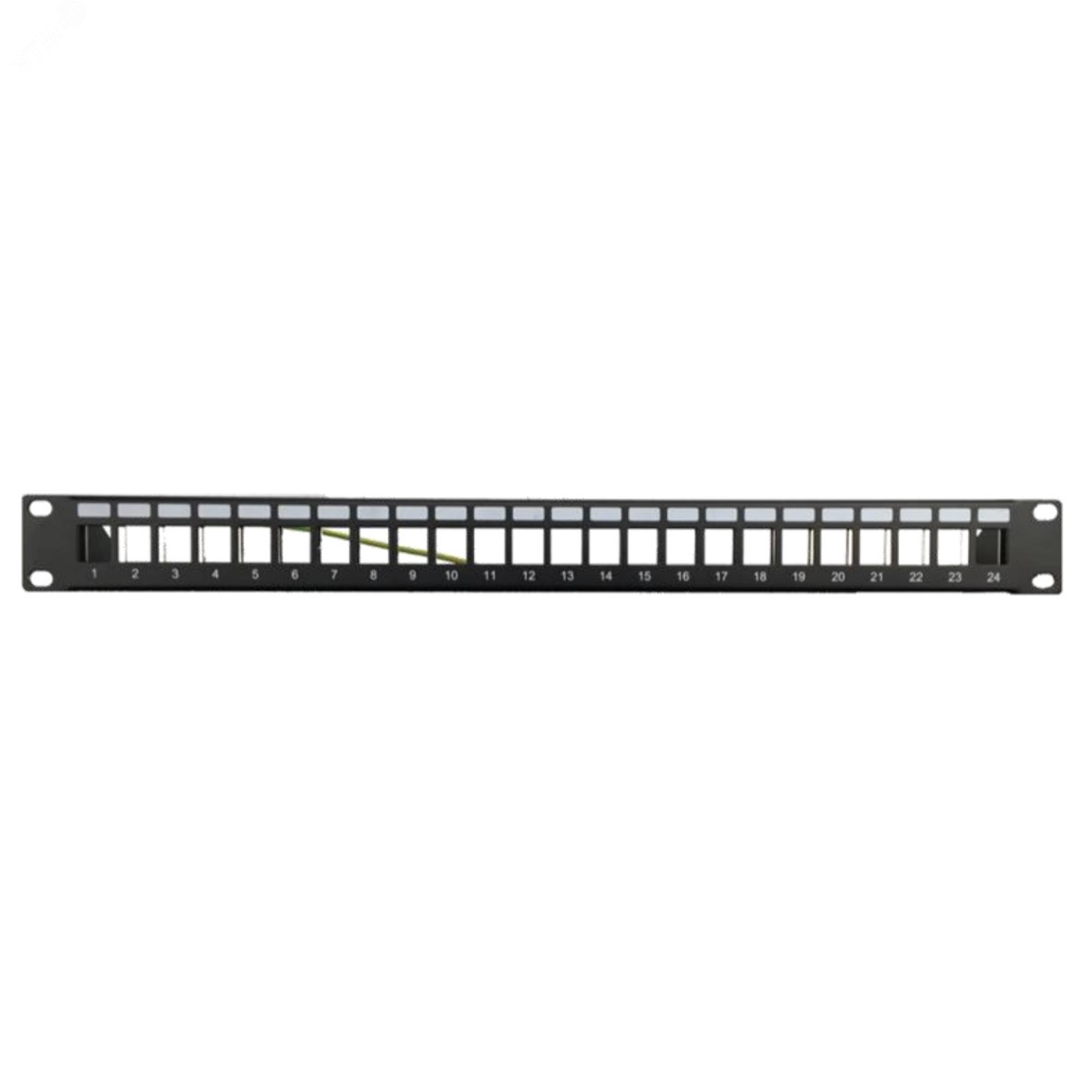 Патч-панель наборная 19",1U, под 24 модуля Keystone, UTP/STP (длямодулей форм-фактора S10,S19) RNKPP241