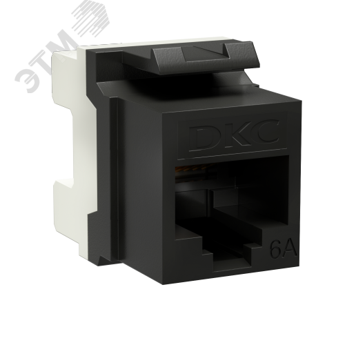 Модуль Keystone RJ45 CAT6А неэкранированный(UTP), 180 градусов, черный(форм-фактор A10) RNK6AU180BK