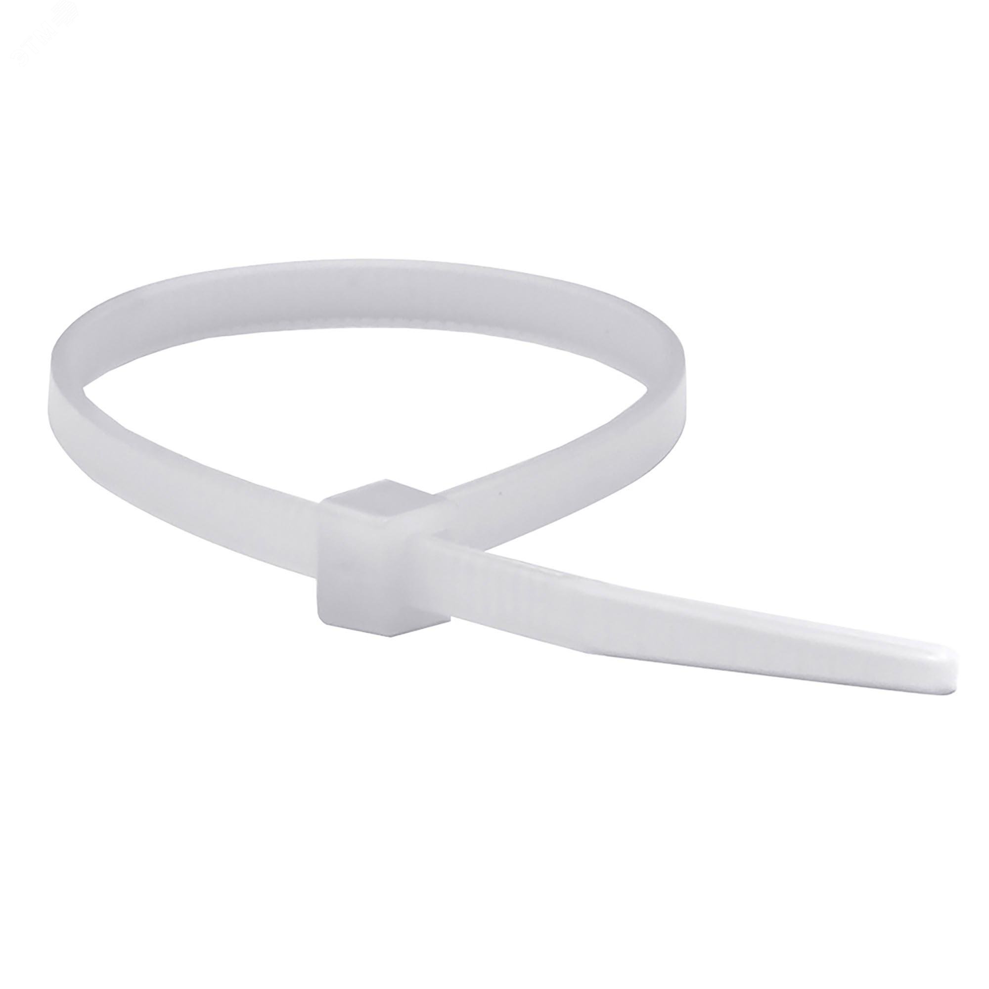 Хомут кабельный 7.6х365 полиамид бел. (уп.100шт) 25227SR