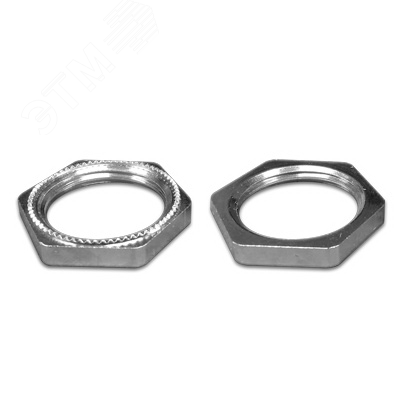 Гайка заземляющая M40x1,5 никелированная латунь 6006EMC-40