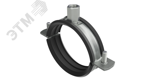 Хомут для средних нагрузок с изоляцией с гайкой М8 для труб d 1 1/2"" BHM21112