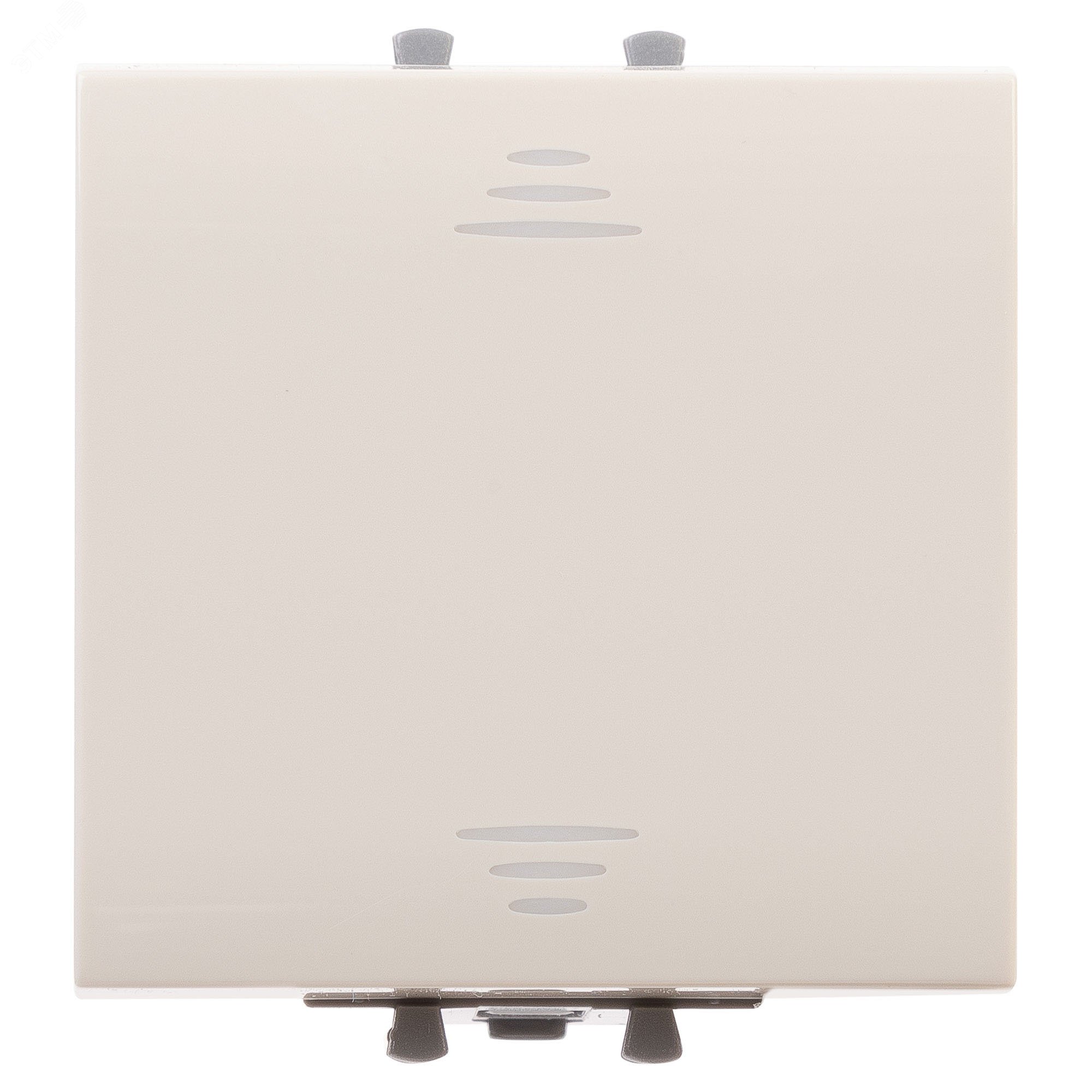 Выключатель одноклавишный модульный, "Avanti", "Ванильная дымка", 2 модуля 4405102