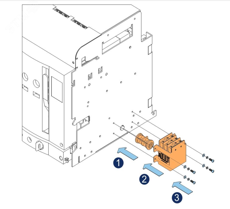 Индикация положения выключателя в корзине YON AD PSW-AD