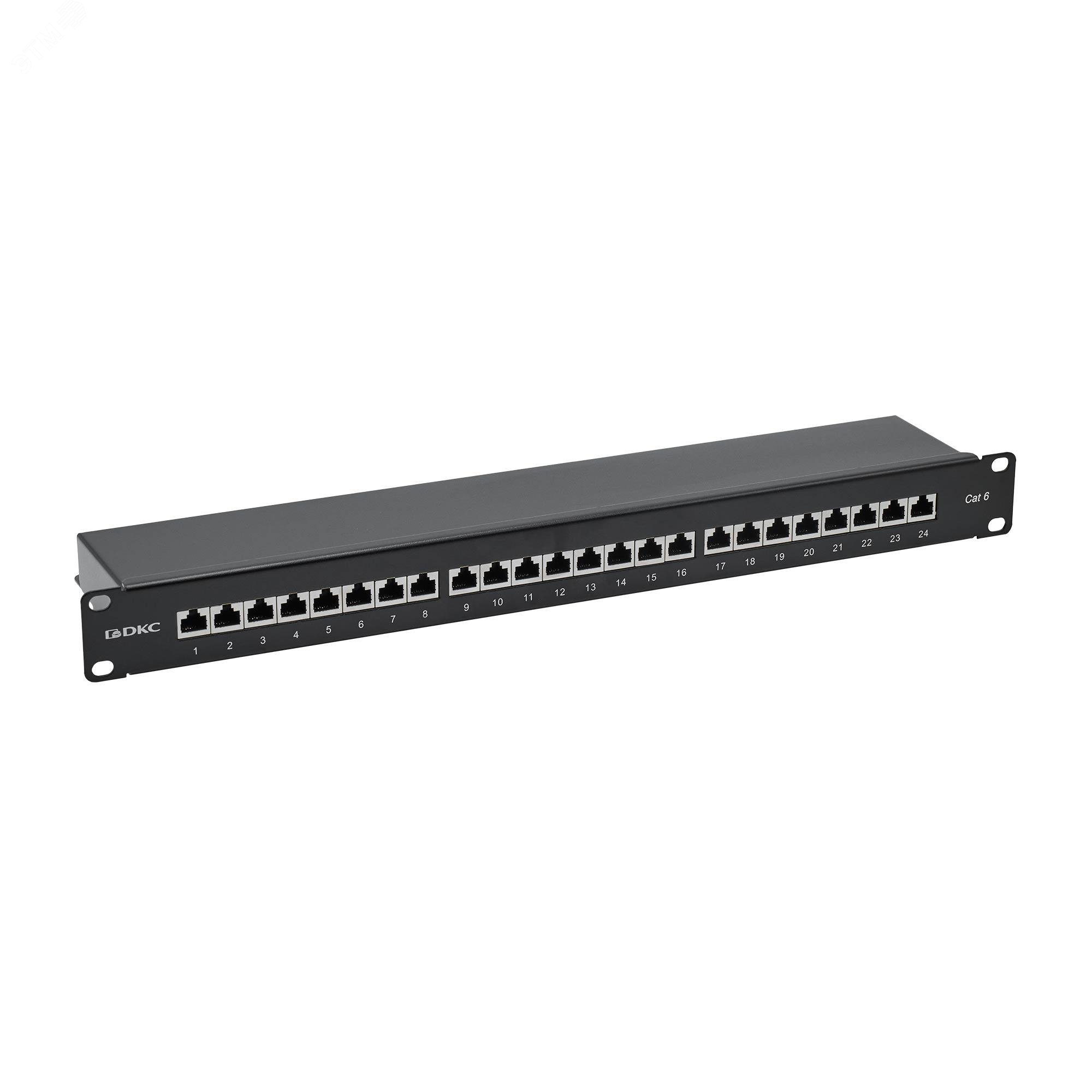 Патч-панель 19",1U, CAT6, 24 порта RJ45, экранированная RN6PPF241