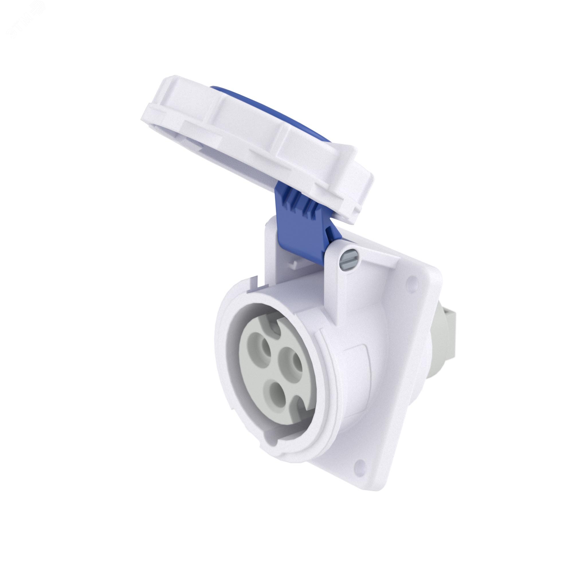 Розетка панельная с наклоном IP67 16А 2P+E 230В DIS4181663